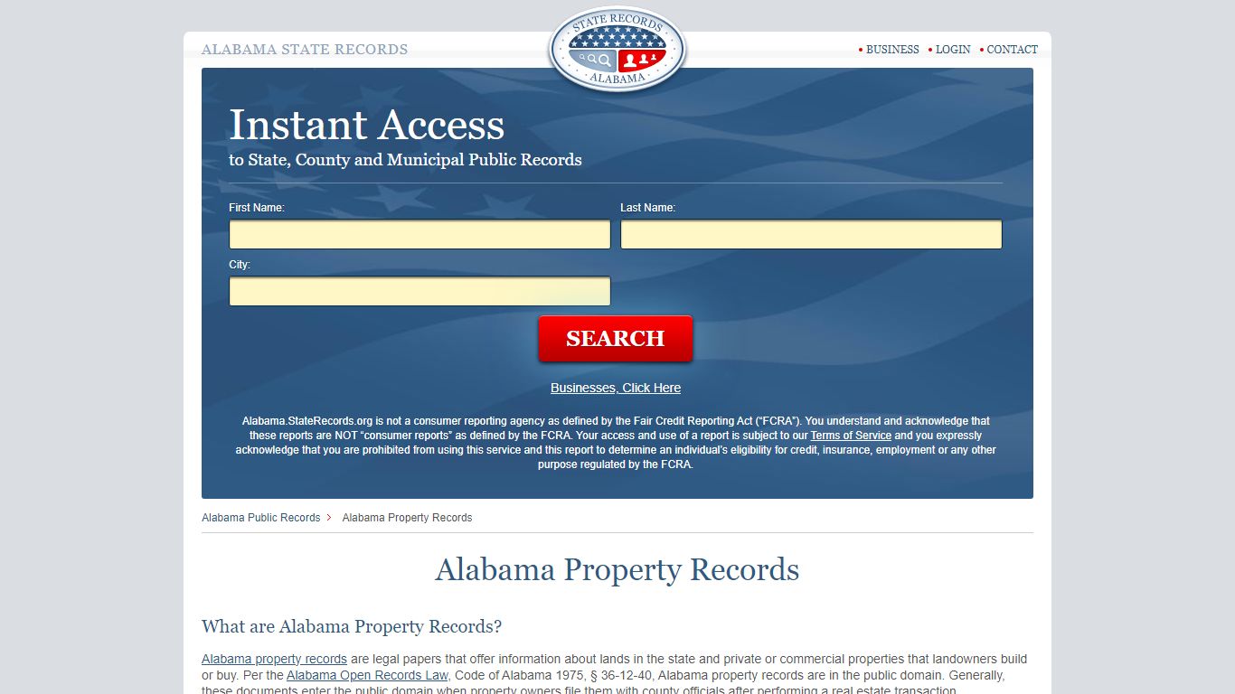 Alabama Property Records | StateRecords.org
